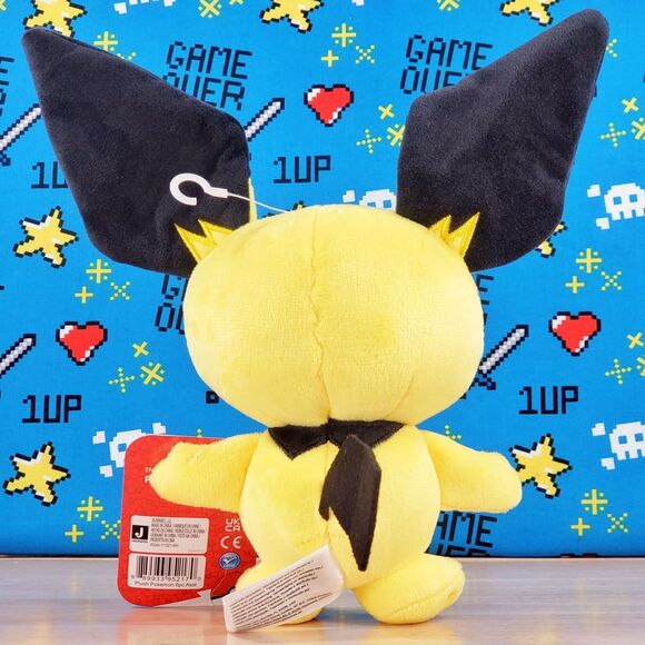 Jazwares Pokemon PICHU 9" 2022 UltraSoft Genuine Nintendo Official Plush - Picture 4 of 11
